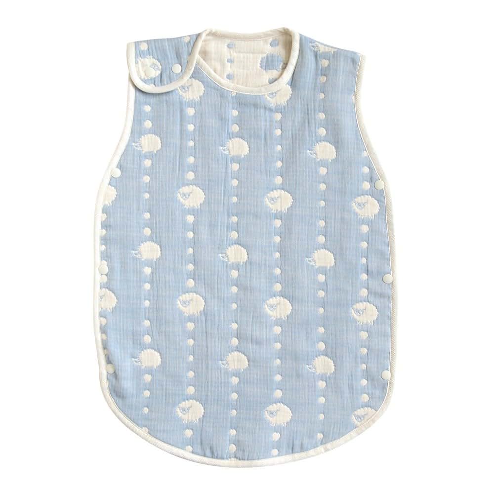10mois Hoppetta 6-Layer Gauze Sleeper in Sky Blue
