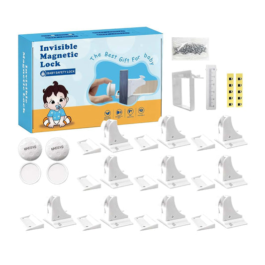 MODEVO Premium Child Safety Locks, Magnetic, 10-Pack