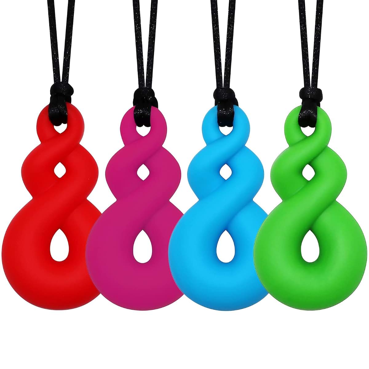 Sensory Silicone Chew Necklaces for Kids Sensory Toy Set