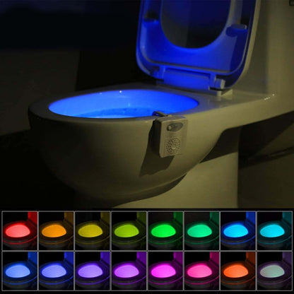 ZEZHOU Toilet Light, 16 Color Motion Activated LED Bowl Night Light