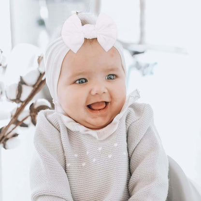 OVOY Newborn Turban Headbands - Dot Pattern Knotted Headwraps