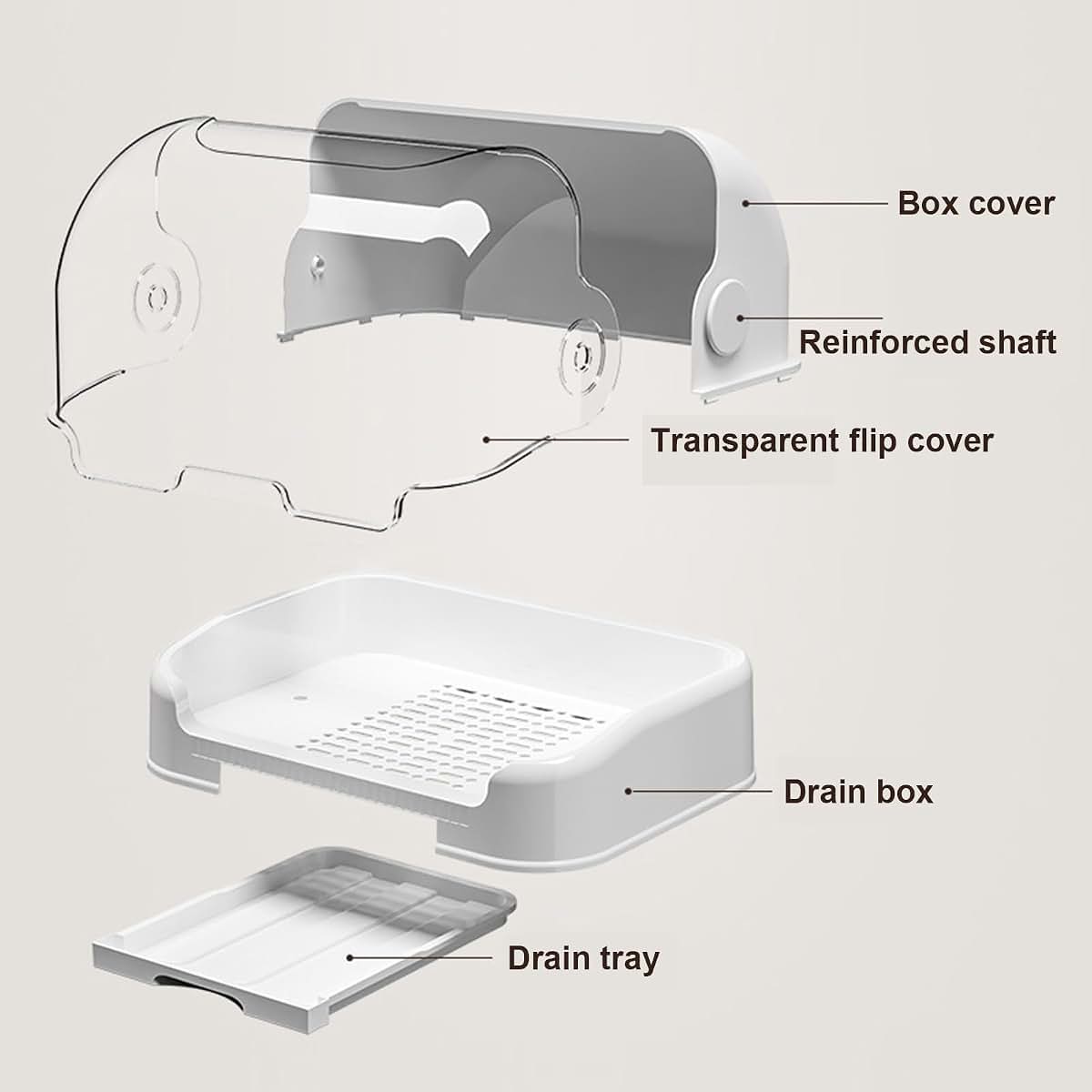 Biniveil Baby Bottle Drying Rack With Dustproof Lid And Drain Tray (photo 2)