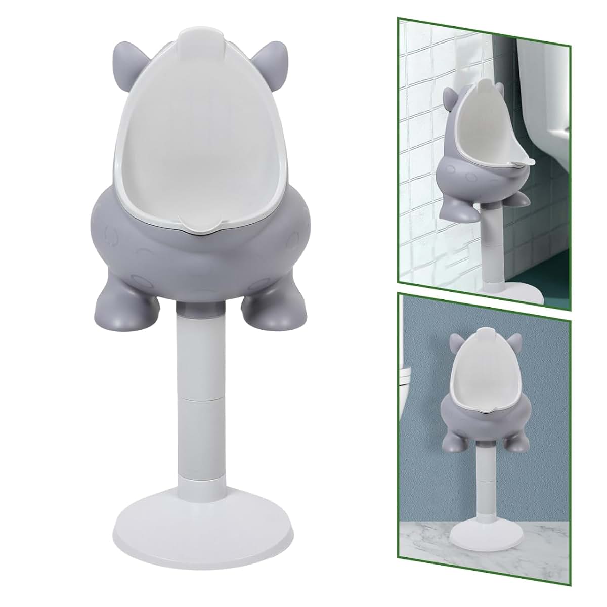 TOYANDONA Adjustable Height Baby Boy Standing Urinal Potty Training Wall Mounted Plastic