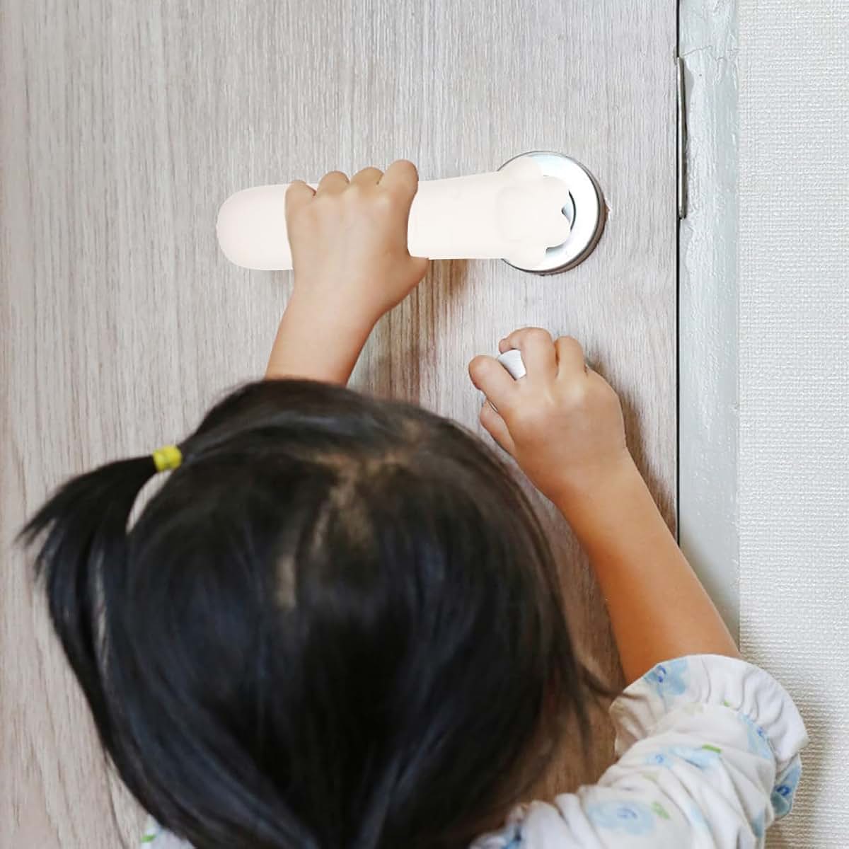 SOESFOUFU Door Handle Protective Covers, Silicone Doorknob Sleeves 2-Pack, 6.10 x 2.36 x 1.96 in