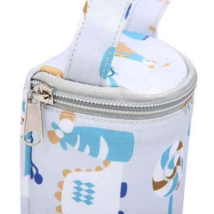 Gllehkt Milk Water Warmer Insulated Bag Baby Nursing Bottle Heater Freshness Preserved Feeding Bottle Bag for Car (photo 4)