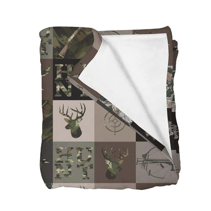 Selgkds Camouflage Hunting Patchwork Baby Blanket