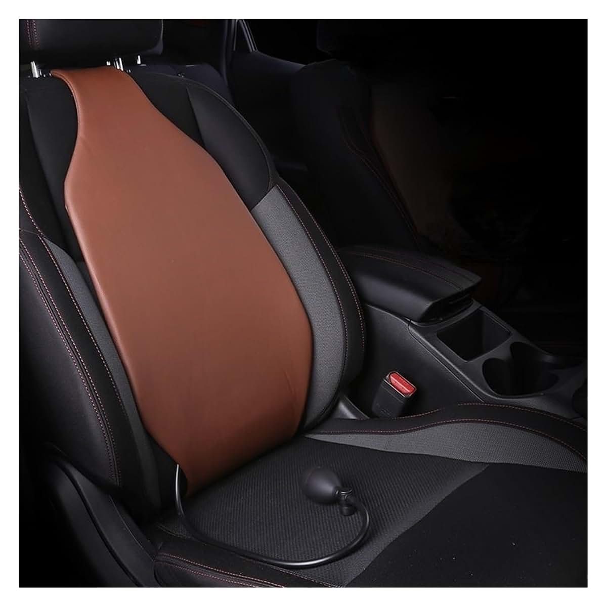 Hehuissus Dynamic Air Bag Support Lumbar Cushion, Universal Fit Brown Set