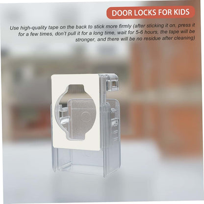 VICASKY 2 Pack Door Knob Covers Childproof Safety Lock Transparent ABS