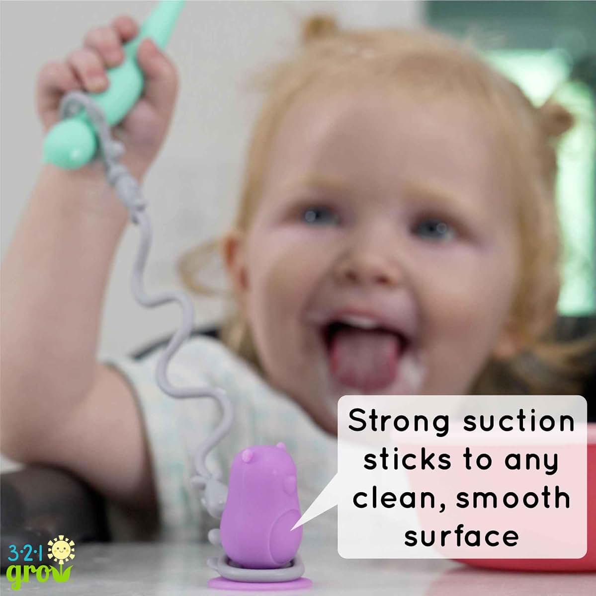 321 Grow Silicone Feeding Spoon with Suction Attachment (photo 3)