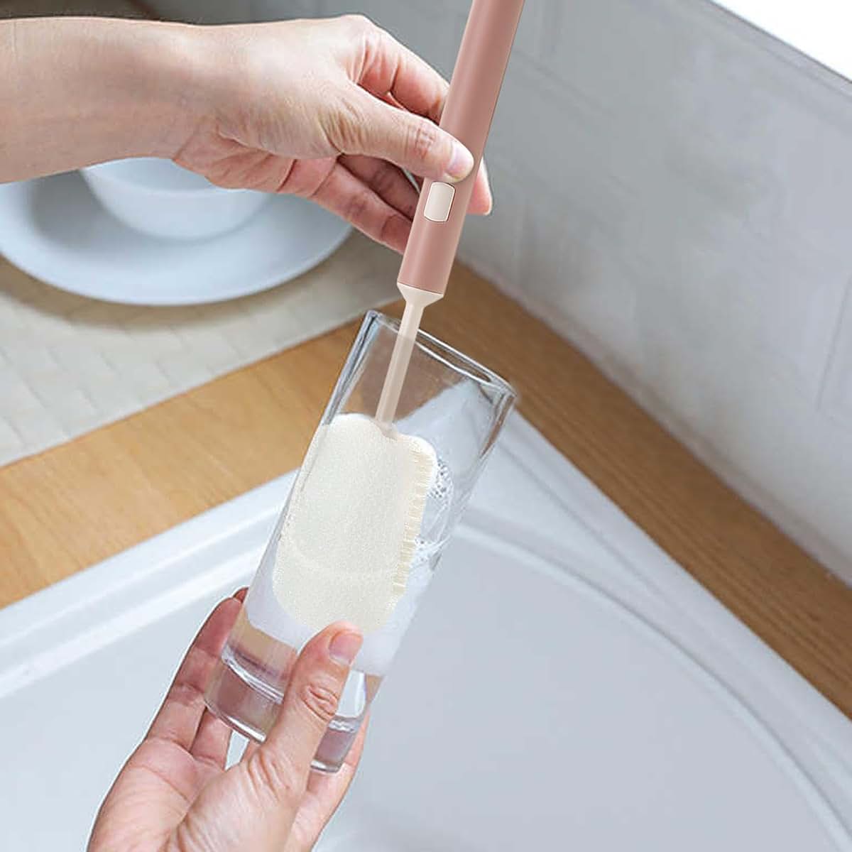 DYOG Bottle Brush, Comfortable Grip Bottle Scrubber Brush, Long Handled Tumbler Brush, Anti Slip Pipe Bottle Brushes