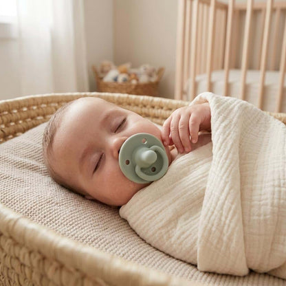 Lee Lee + Me Newborn Pacifier in Sage, 0-18 Months (photo 3)