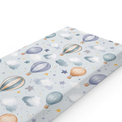 S2tMhb Hot Air Balloon Pattern Changing Pad Covers for Baby Boys Girls,Clouds Theme Stretchy Toddler Diaper Changing
