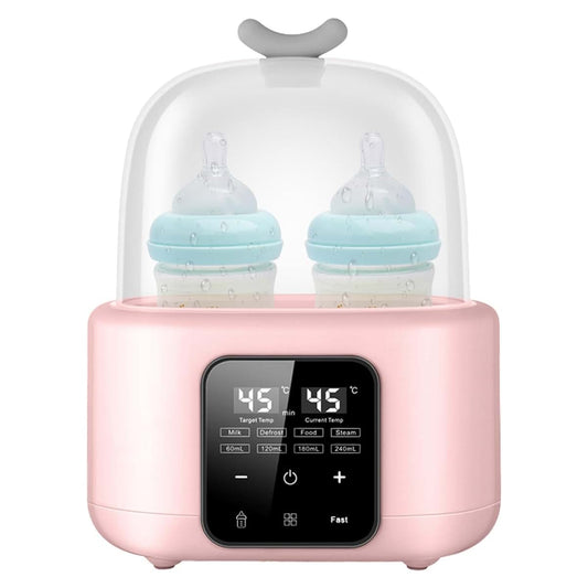 HEALT Double Bottle Warmer with Smart Temperature Control in Pink