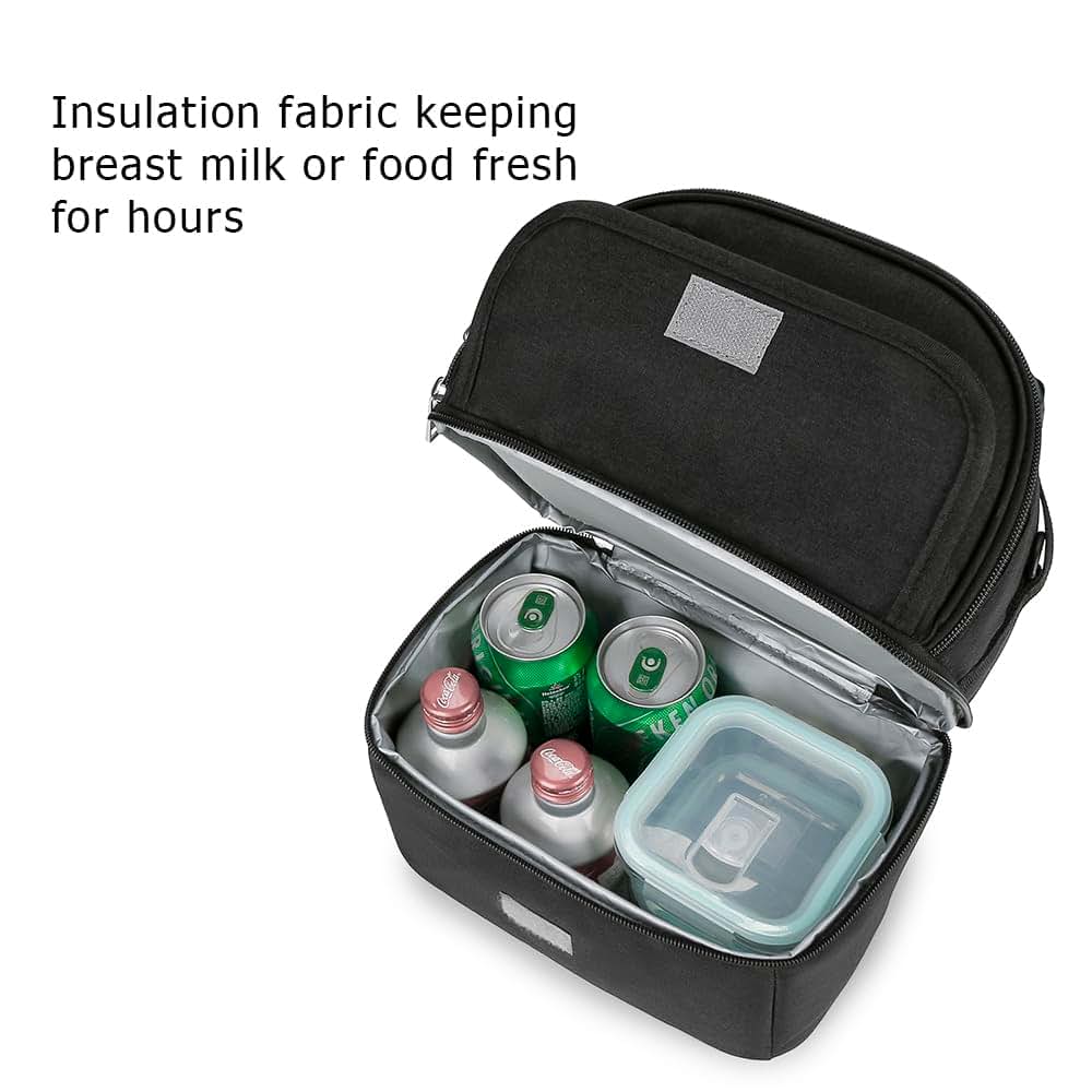 MOMIGO Double Layer Cooler Backpack for Breast Milk Pump and Bottles