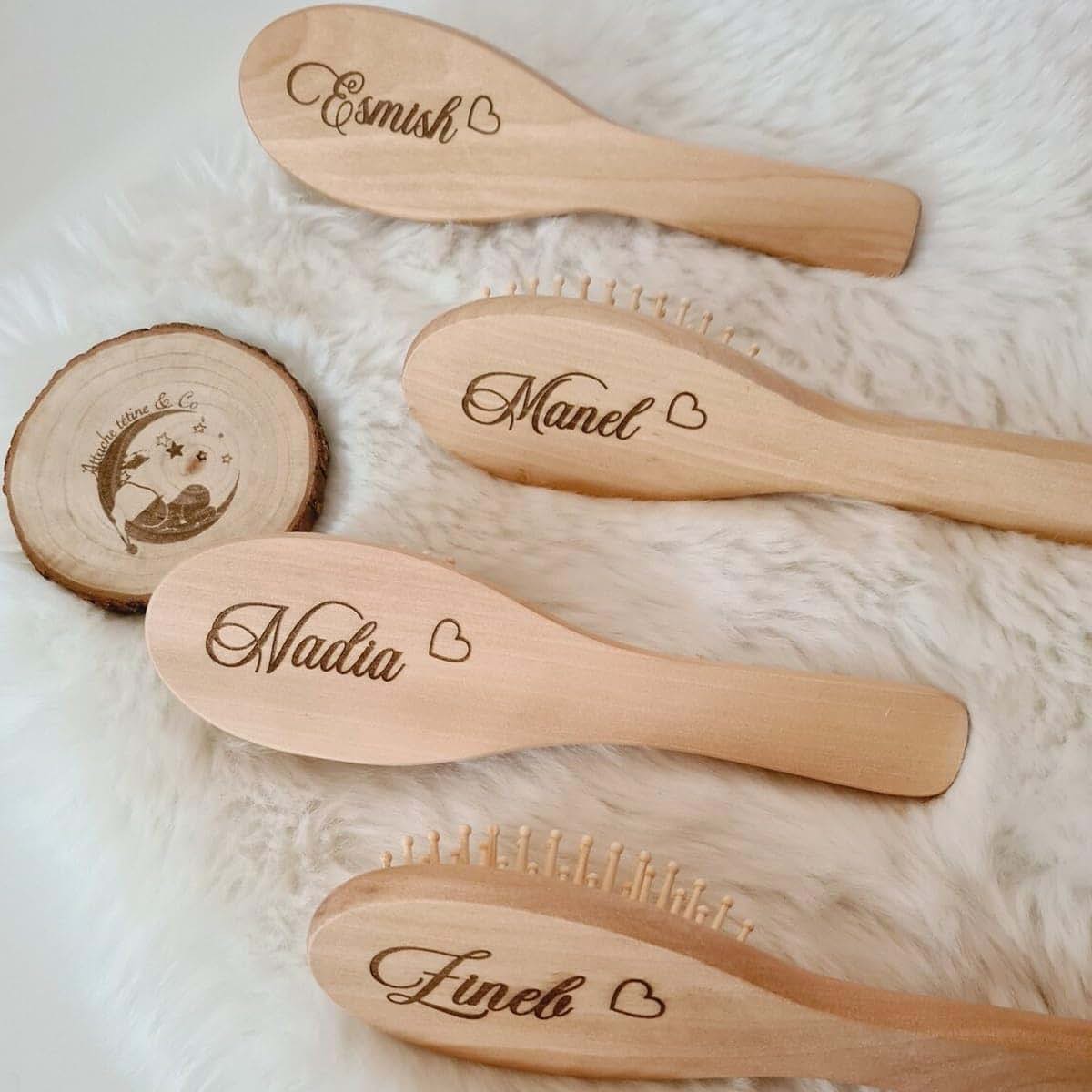 DOYOUWE Personalized Newborn Brush Set (photo 2)