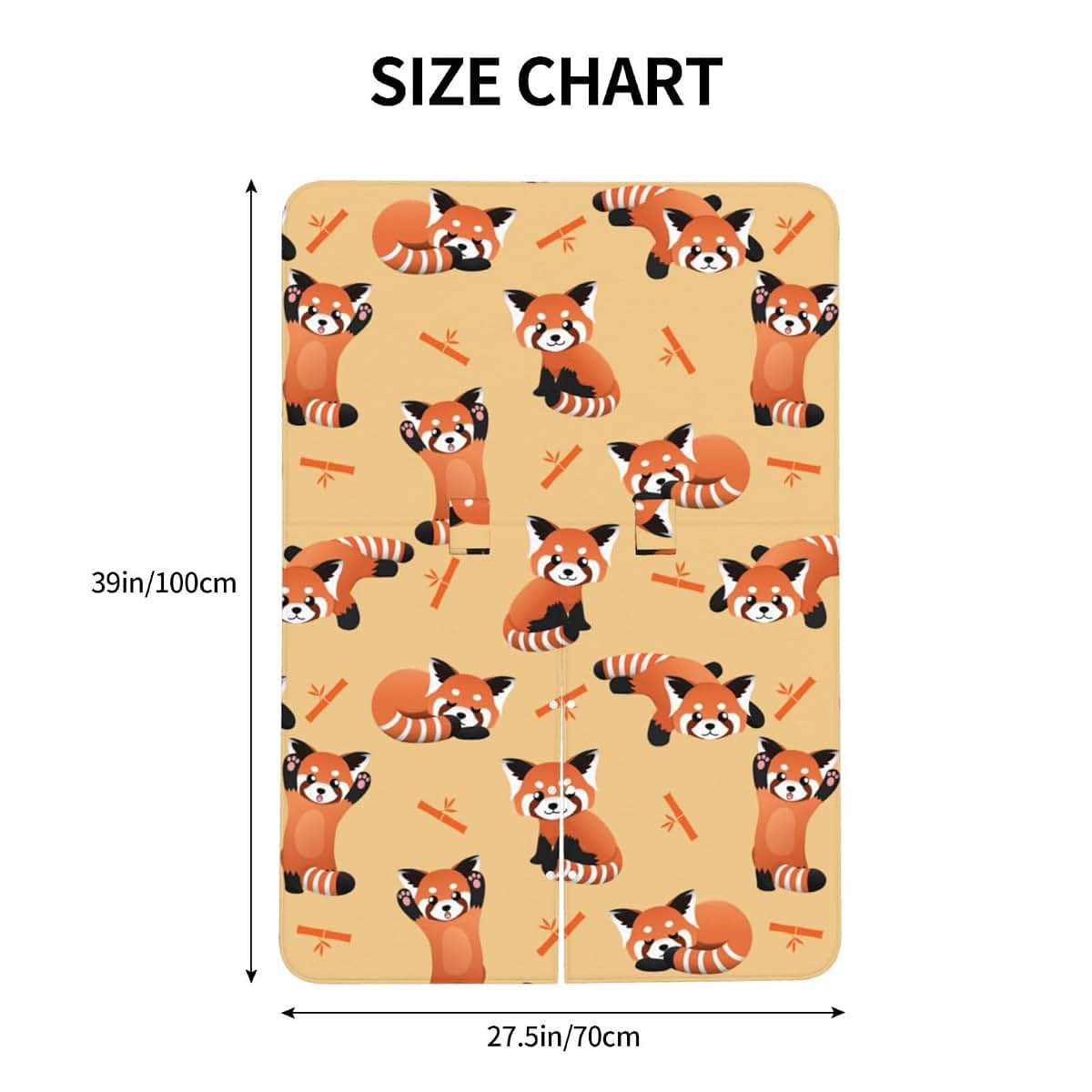 CAYKWVZ Cute Red Panda Bamboo Baby Car Seat Canopy Cover Multi Use Shower Gift, Nursing Cover for Mom Nursing Covers (photo 4)