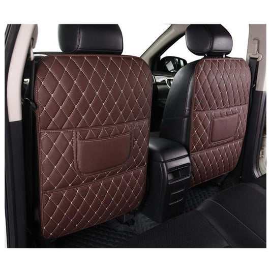 Dxdzznb Car Seat Kick Mat For Chevy GMC Sierra 2019-2024 In Brown