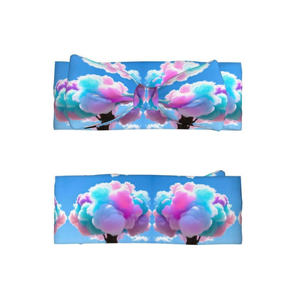 MJHKXLJ Cotton Candy Picture Baby Bow Headband Stretchy and Soft (photo 2)