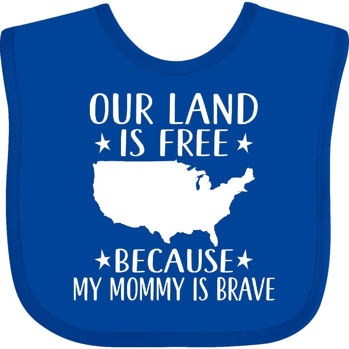 Military Mommy for Son Daughter Baby Bib - Cotton, Hook and Loop Closure