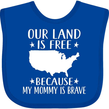 Military Mommy for Son Daughter Baby Bib - Cotton, Hook and Loop Closure