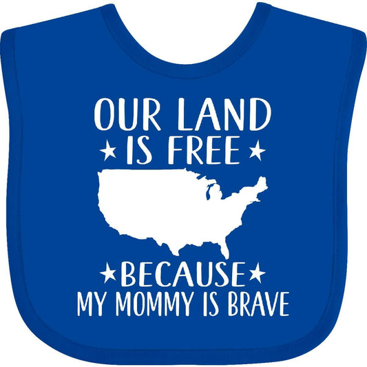 Military Mommy for Son Daughter Baby Bib - Cotton, Hook and Loop Closure