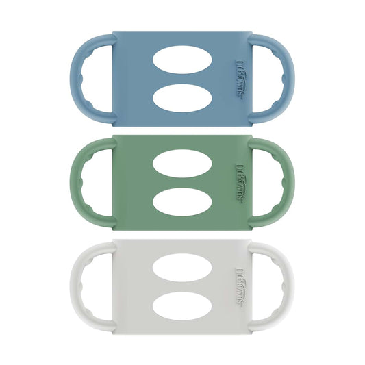 Dr. Brown's Wide-Neck Baby Bottle Silicone Handles, 3-Pack for 4m+