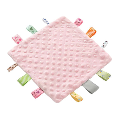SHITINGRM Baby Appease Towel Soft Soother Teether Infants Comfort Sleeping Nursing Cuddling Square Sensory Security