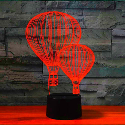 Jinnwell 3D Hot Air Balloon LED Night Light With 16 Color Changing Base (photo 2)