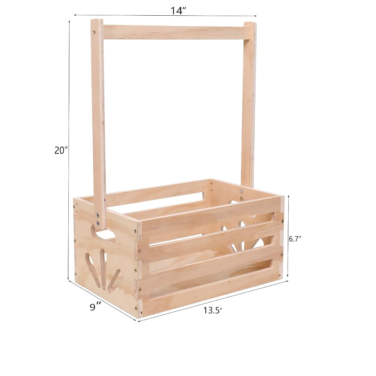 Guilai Wooden Baby Shower Crate Closet Storage Hamper (photo 4)