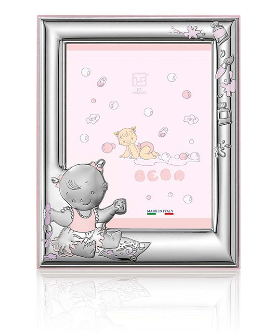 Sterling Touch Sterling Silver Baby Girl Picture Frame with Booklet 5x7