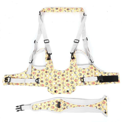 01 Baby Walking Assist, Adjustable Strap Baby Walking Harness for Help Baby to Learn Walking(Light Yellow-Owl Print) (photo 3)