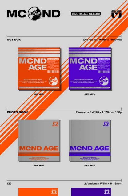 Mcnd Age 2nd Mini Album Get Version Sealed Kpop Set Tracking