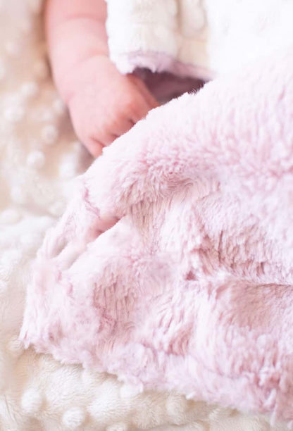 Buttzo Baby Blanket For Newborns And Toddlers, Minky Dot Reversible Design (photo 3)