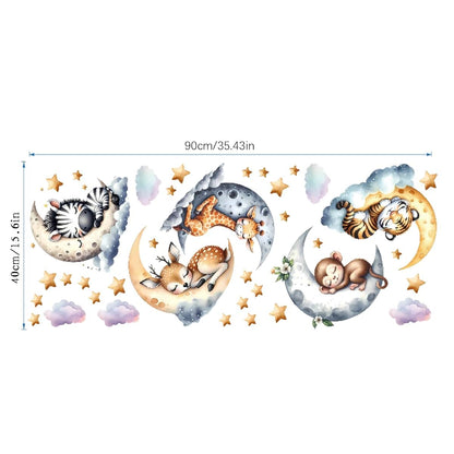 Jungle Animal Wall Decals for Nursery – Removable Safari Stickers