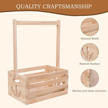 Guilai Wooden Baby Shower Crate Closet Storage Hamper (photo 3)