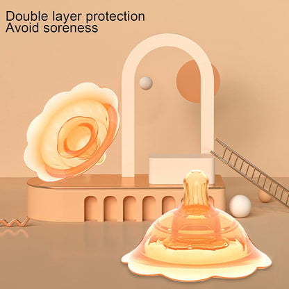 Silicone Double Suction Cup Covers for Breastfeeding Protection