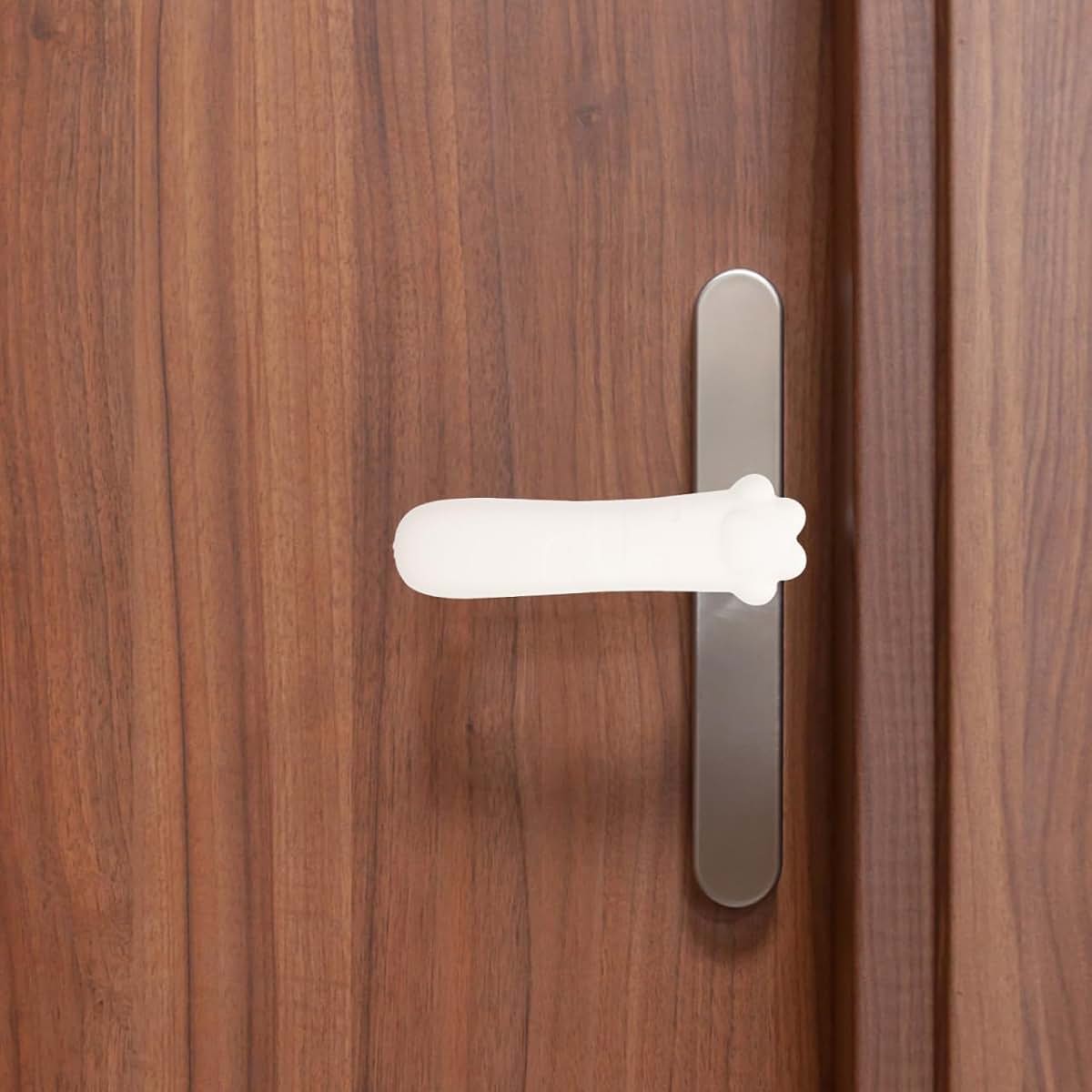 SOESFOUFU Door Handle Protective Covers, Silicone Doorknob Sleeves 2-Pack, 6.10 x 2.36 x 1.96 in