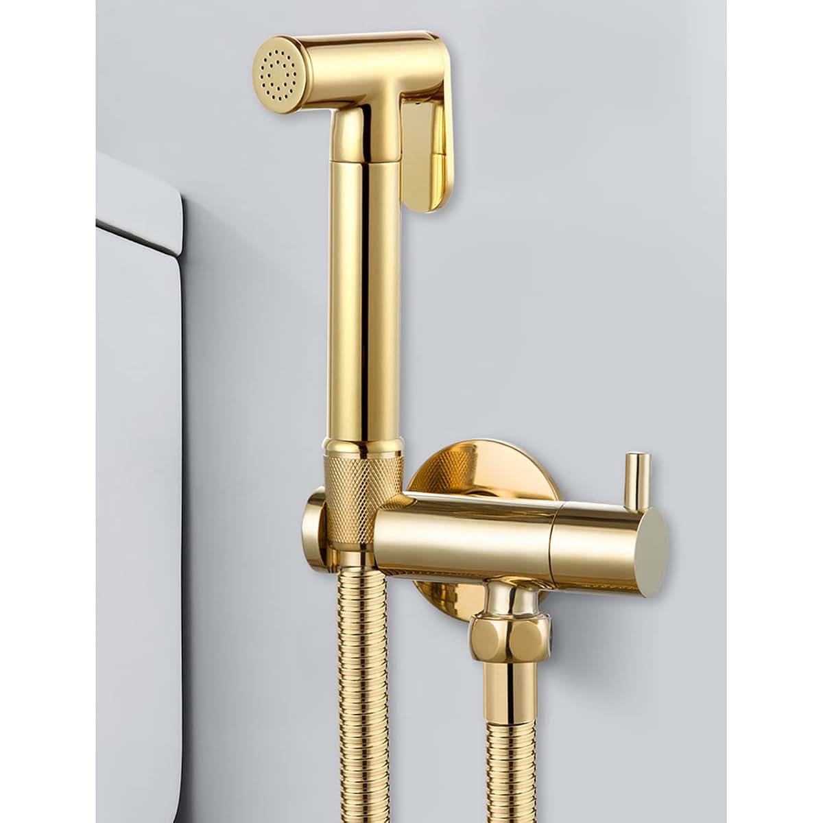 iumLeap Brass Handheld Bidet Sprayer with 2m Hose (photo 3)