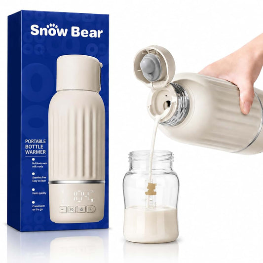 Snow Bear Portable Bottle Warmer, 10200mAh, 17oz, Cordless