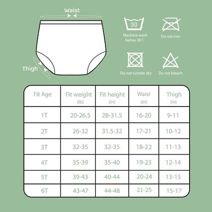 SMULPOOTI Reusable Plastic Underwear Cover Swim Diaper Covers White 3T (photo 2)