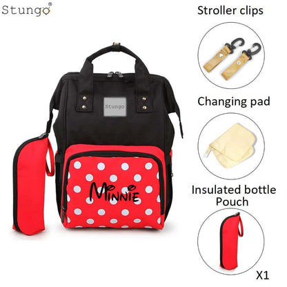Dream Embroidery PERSONALIZED Large Diaper Bag Knapsack Custom Monogram Backpack (Minnie 1) (photo 2)