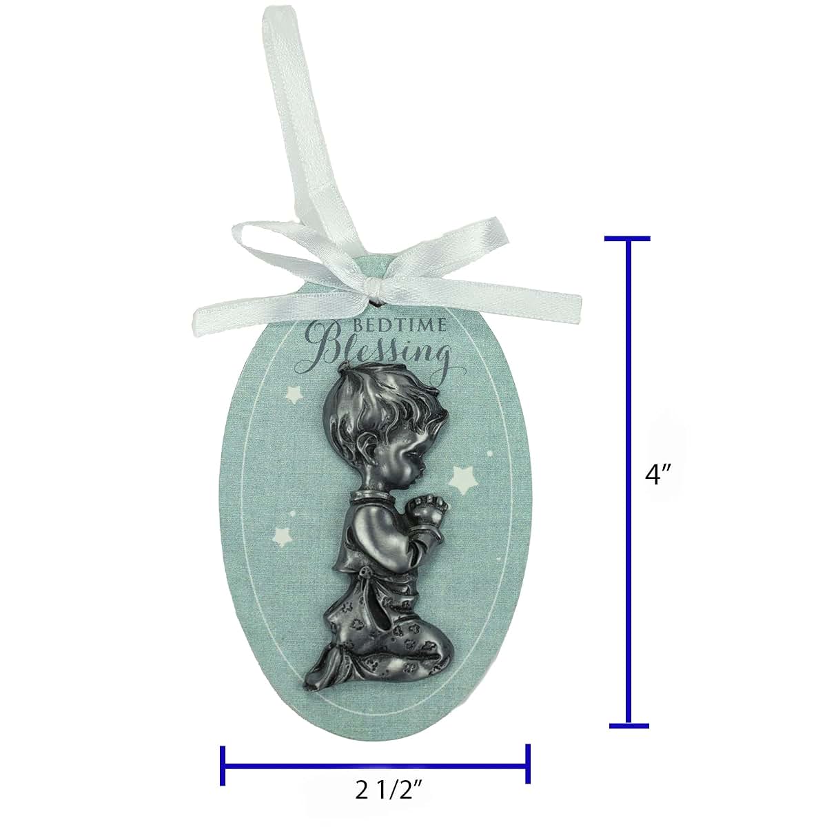 Abbey & CA Gift Baby Boy Bedtime Blessing Ornament On White Ribbon