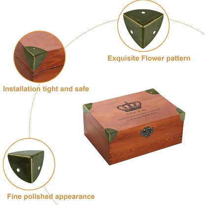 Decorative Corner Guard Trim for Furniture and Cabinets - Bronze Iron Edge Protector