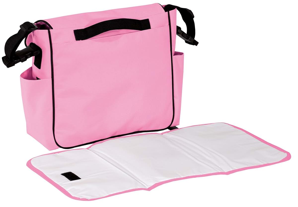 Broad Bay Michigan State Pink Diaper Bag with Padded Changing Mat & Organizer Pouches