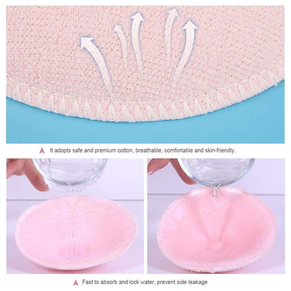 Organic Nursing Pads - 6 Washable Viscose Derived from Bamboo Breastfeeding, Reusable Breast Pads