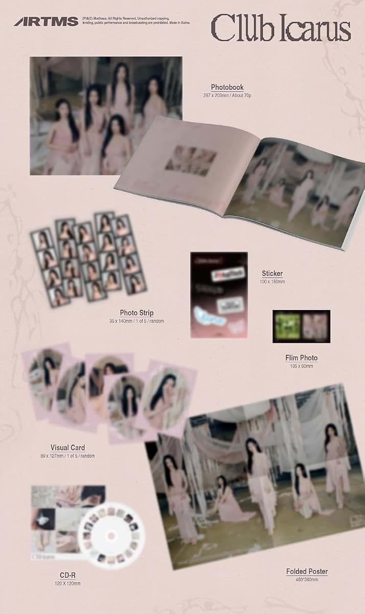 ARTMS Club Icarus 1st Mini Album, 2-Version Set with Tracking
