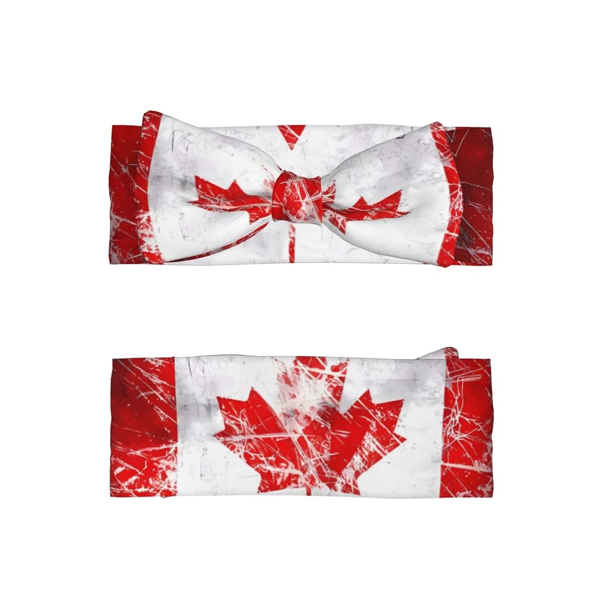 WZYCWB Retro Canada Flag Baby Bow Headband