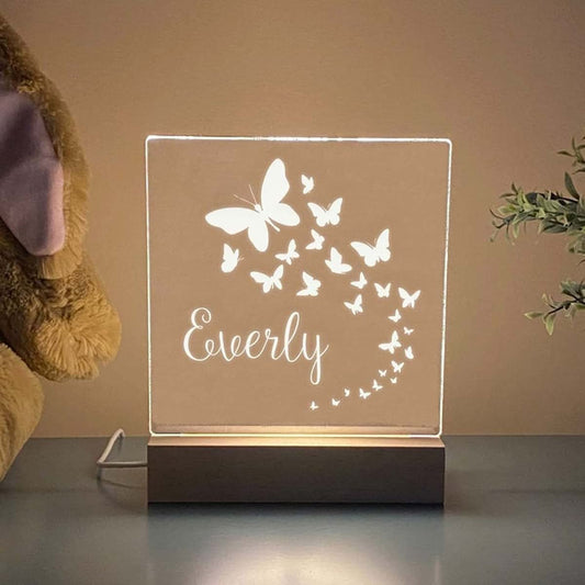chopie Butterfly Night Light, Personalized Gifts for Kids, Birthday Gift, Kids Bedroom Decor, Nursery Creative Bedside