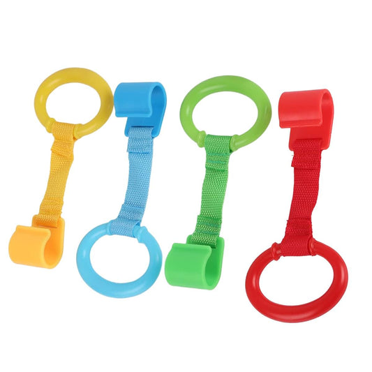 JAOCDOEN Baby Stand Pulls Rings 4-Pack for Cribs and Playpens