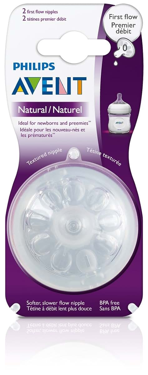 Philips Avent Natural First Flow Nipple, 2 Pack (photo 2)